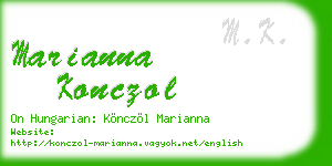 marianna konczol business card