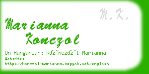 marianna konczol business card